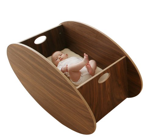 Elegant Front/Back Rocking Baby Crib