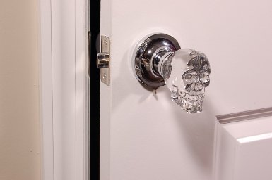 Crystal Skull Door Knobs