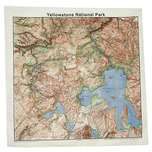 National Park Map Bandannas